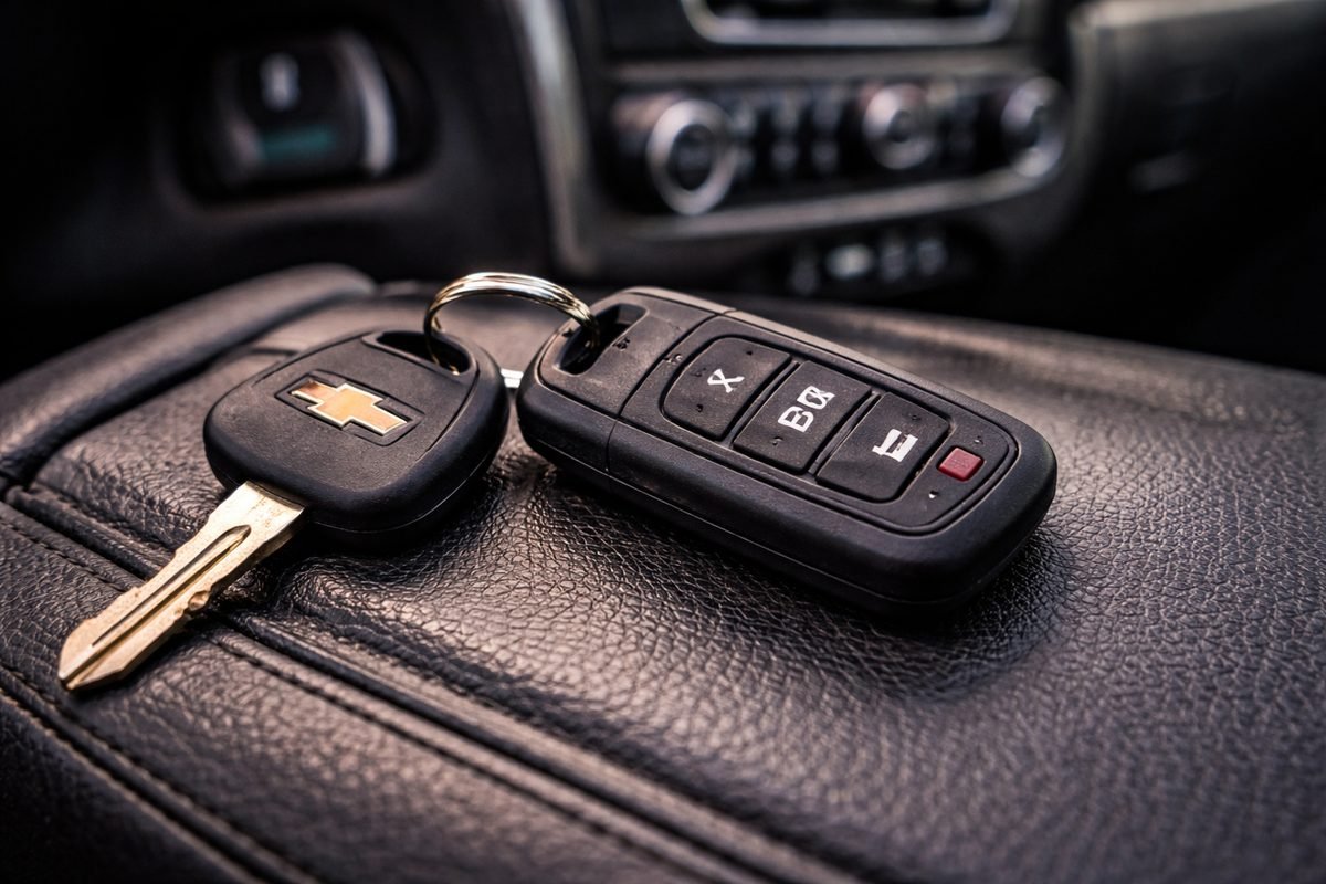 Chevrolet car key and remote fob