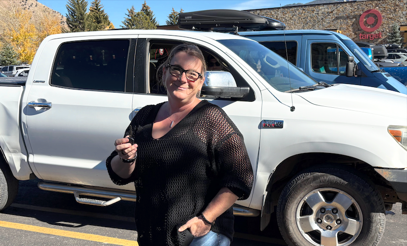 Happy customer in Jackson, Wyoming