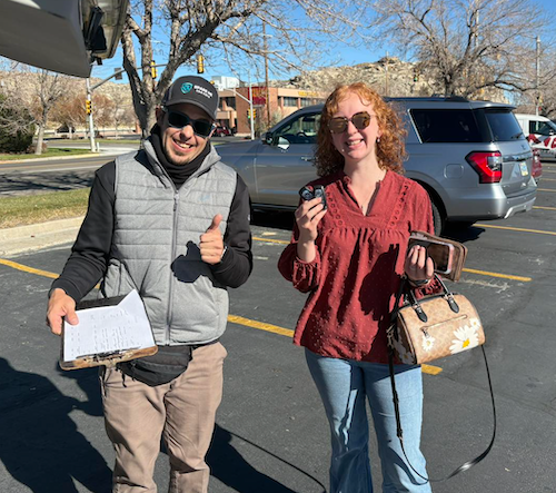 Happy customer after car key replacement in Rock Springs, Wyoming