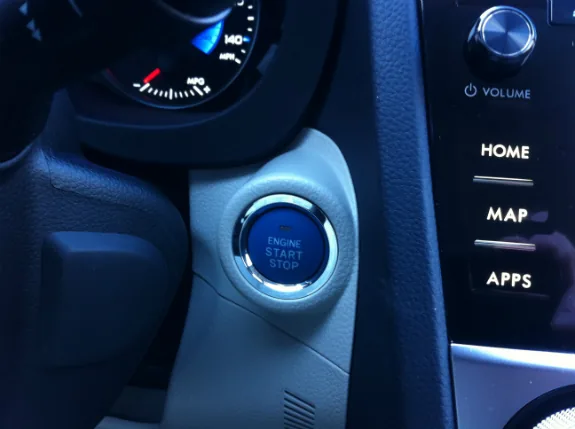 Subaru Crosstrek push-button engine start/stop button
