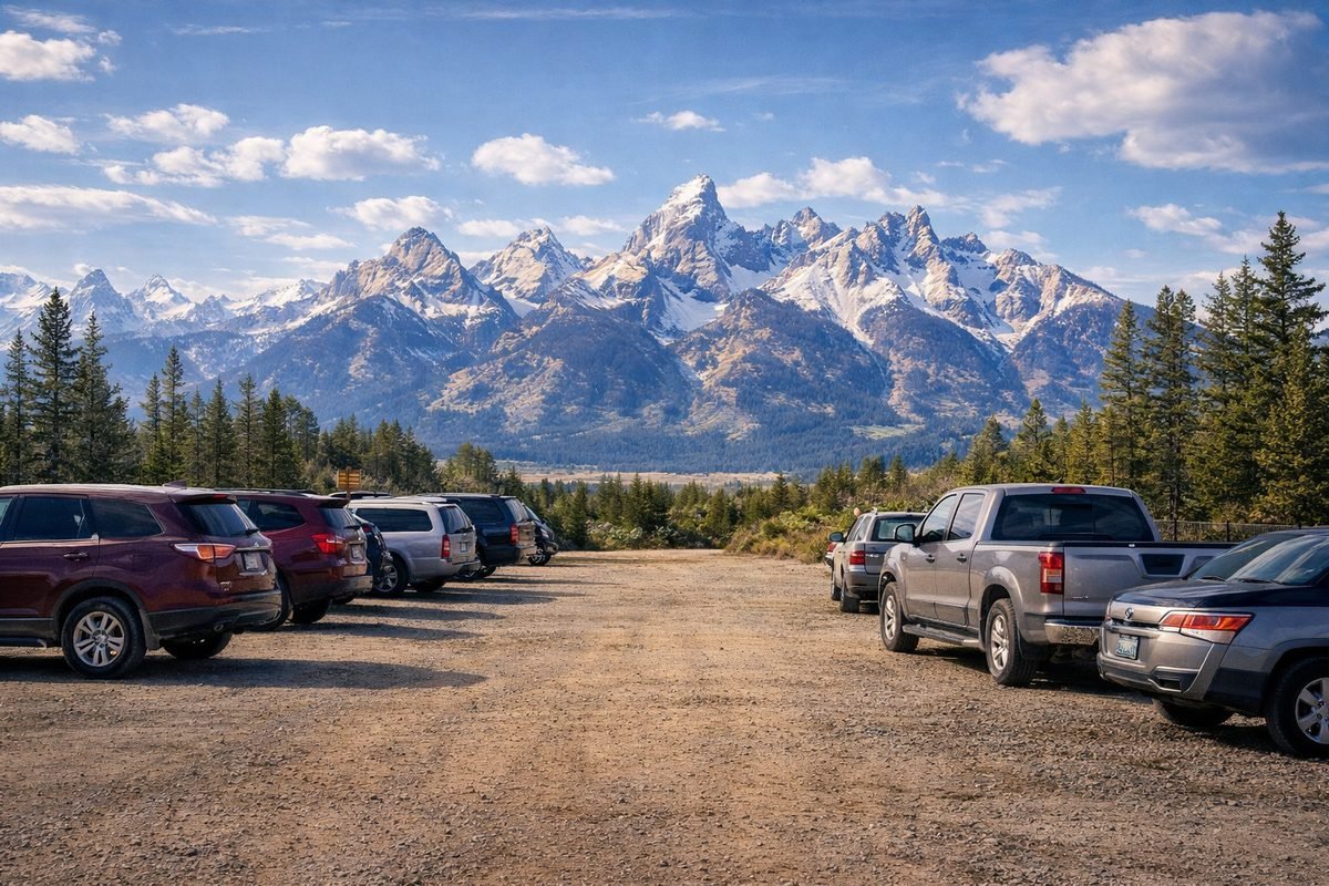 Wyoming trailhead parking lot — we can come to you
