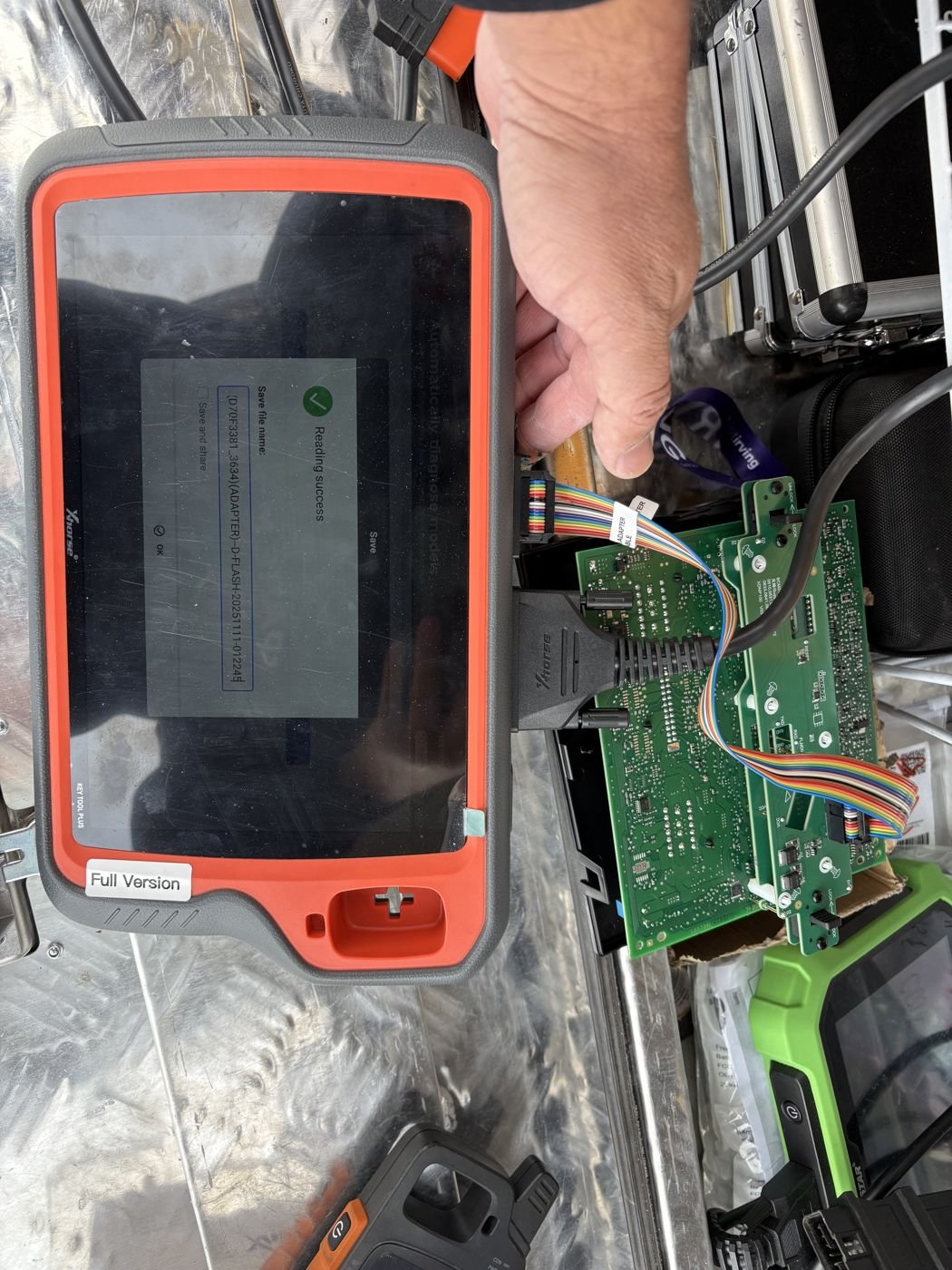 Professional module programming equipment in the Spare Me Car Keys van