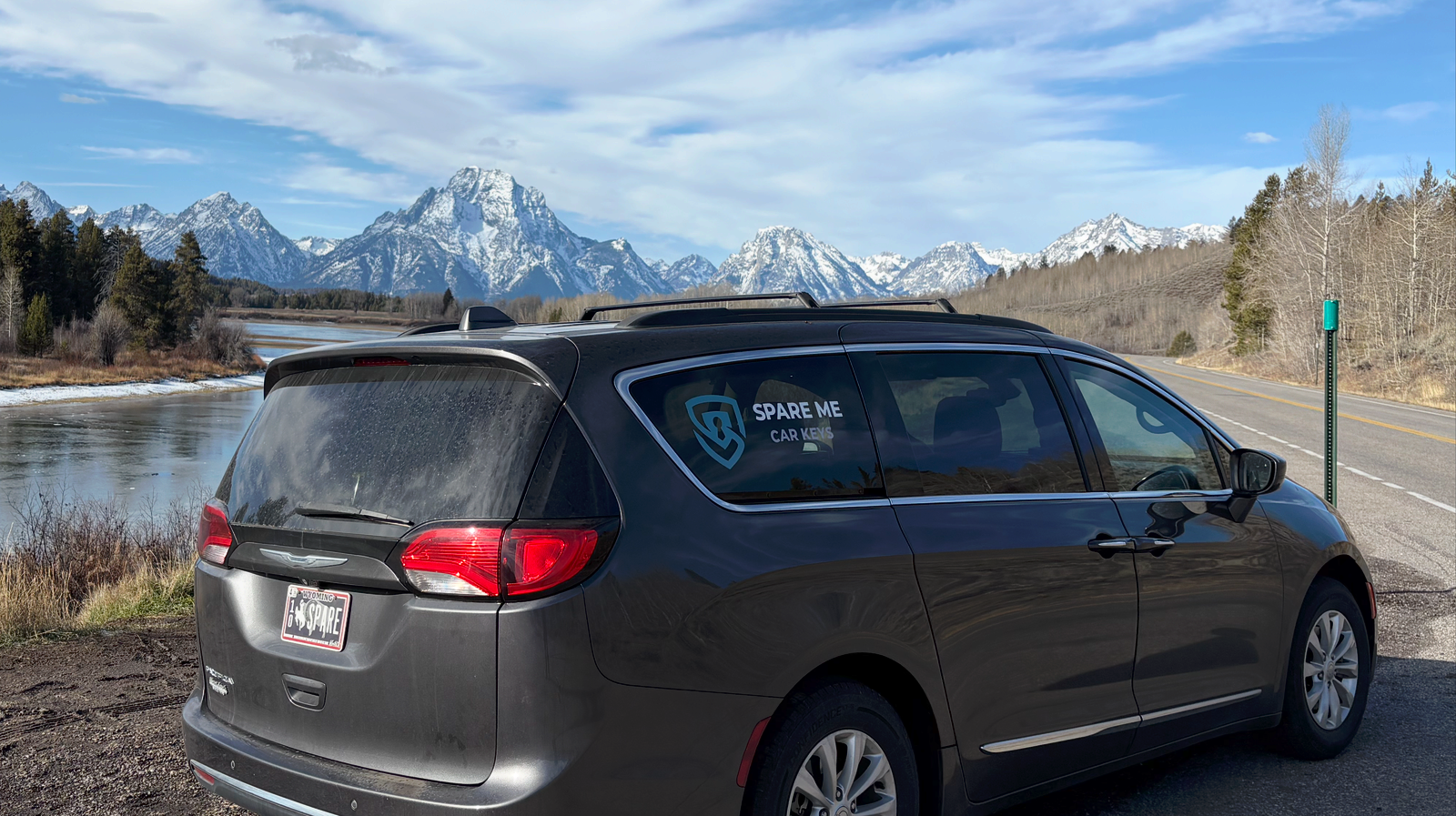 Spare Me Car Keys van near Grand Teton National Park